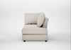 Tailor Right Hand Facing Chaise Unit Capelo Linen-Cotton Sesame / Black