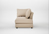 Tailor Right Hand Facing Chaise Unit Smart Cotton Linen Rice / Black