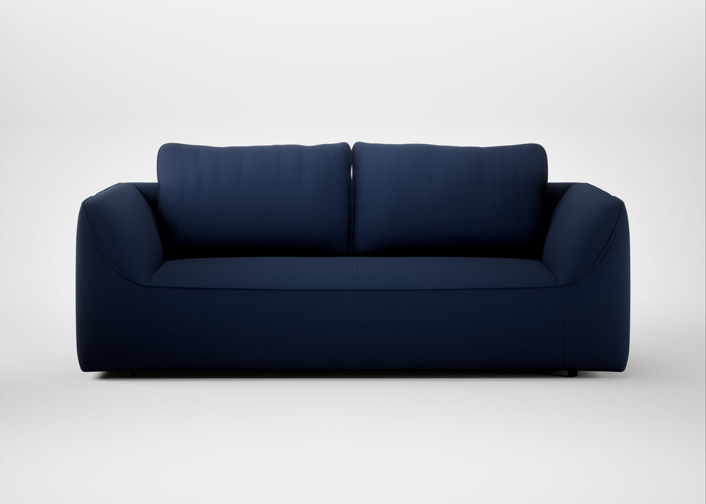 Morven 3 Seater Sofa Smart Cotton Linen Indigo