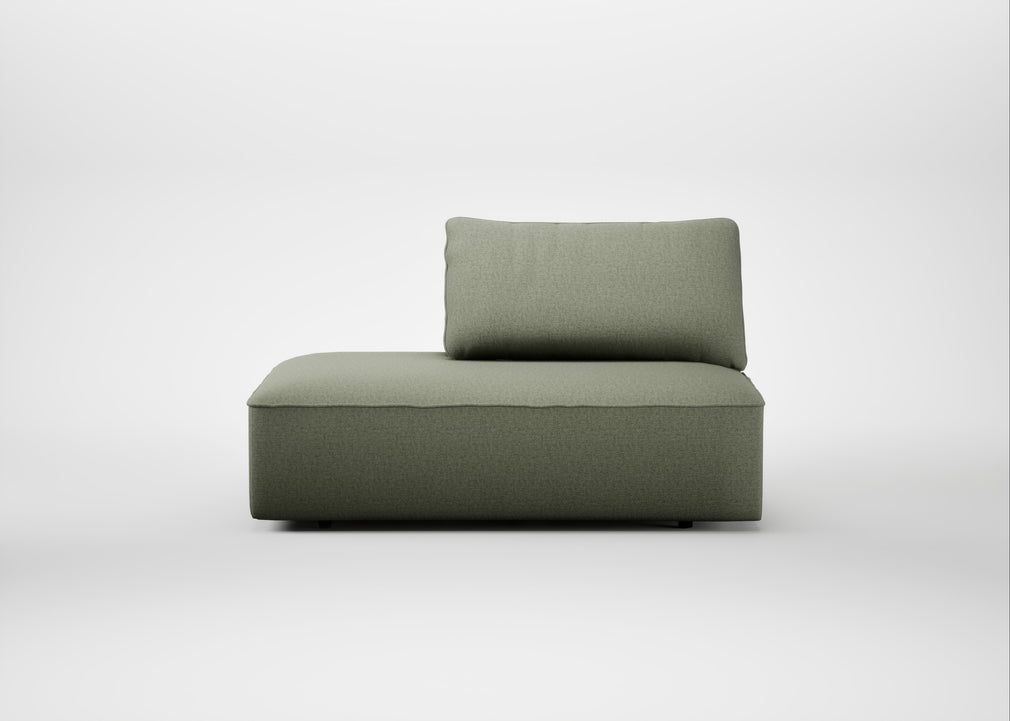 Morven Left Hand Facing Open End Unit Capelo Linen-Cotton Sage