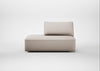 Morven Left Hand Facing Open End Unit Capelo Linen-Cotton Sesame