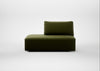 Morven Left Hand Facing Open End Unit Cotton Velvet Evergreen