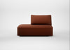 Morven Left Hand Facing Open End Unit Smart Cotton Linen Rust