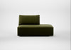 Morven Right Hand Facing Open End Unit Cotton Velvet Evergreen
