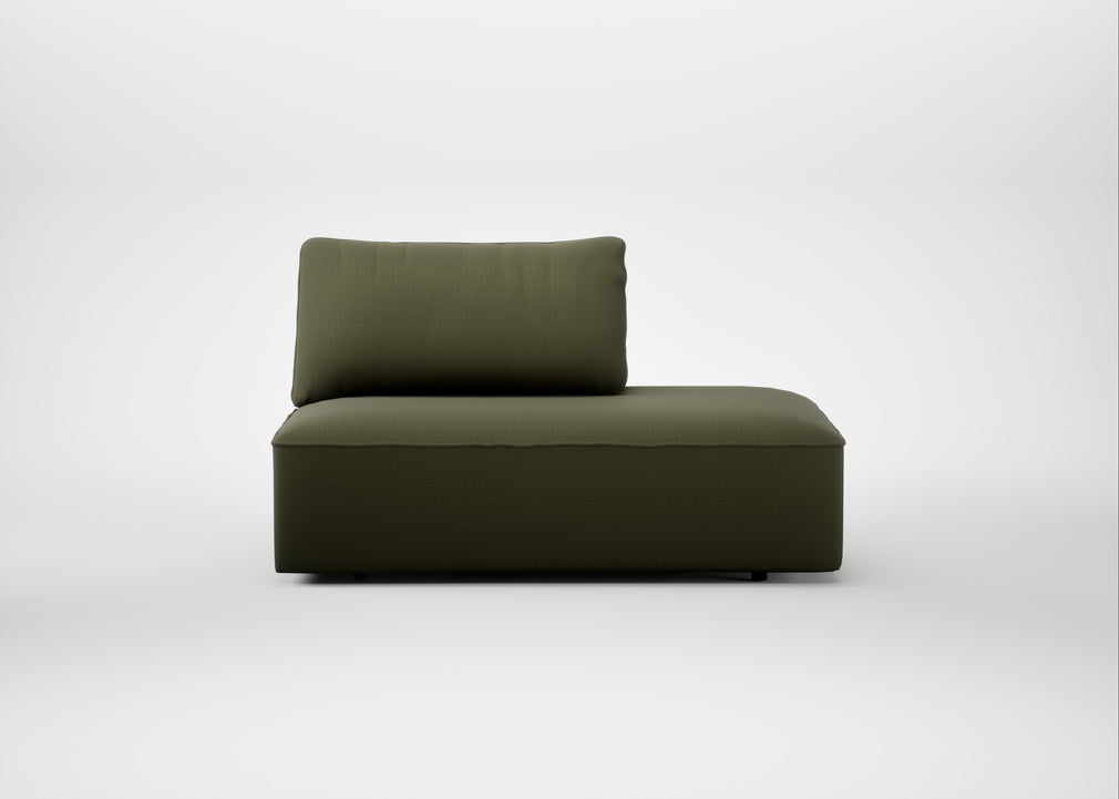 Morven Right Hand Facing Open End Unit Smart Cotton Linen Myrtle
