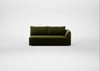 Morven Right Hand Facing 3 Seater Unit Cotton Velvet Evergreen