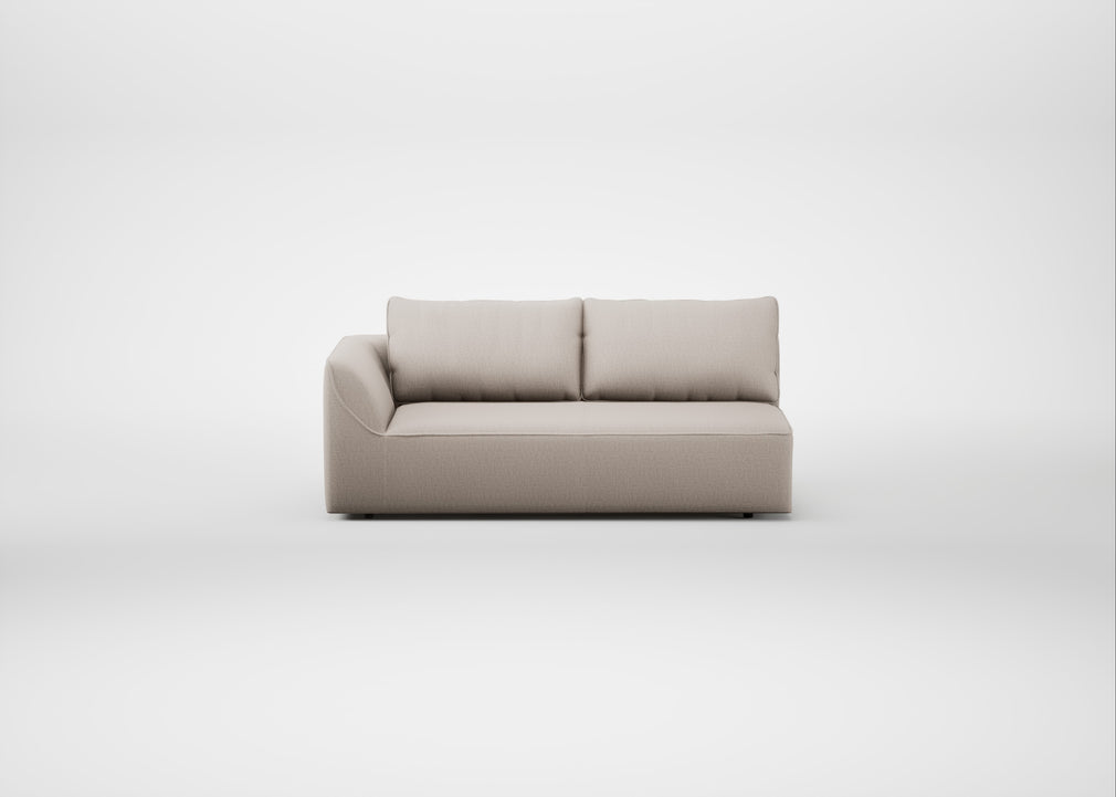 Morven Left Hand Facing 3 Seater Unit Capelo Linen-Cotton Sesame