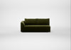 Morven Left Hand Facing 3 Seater Cotton Velvet Evergreen