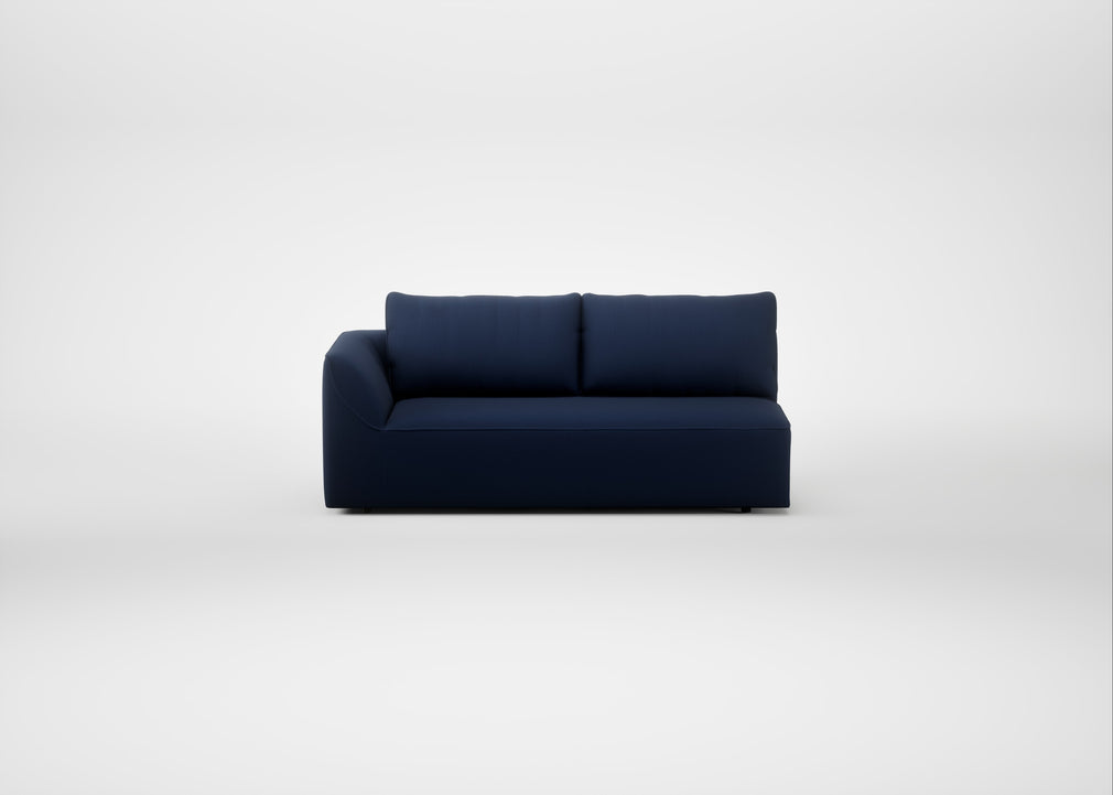 Morven Left Hand Facing 3 Seater Unit Smart Cotton Linen Indigo