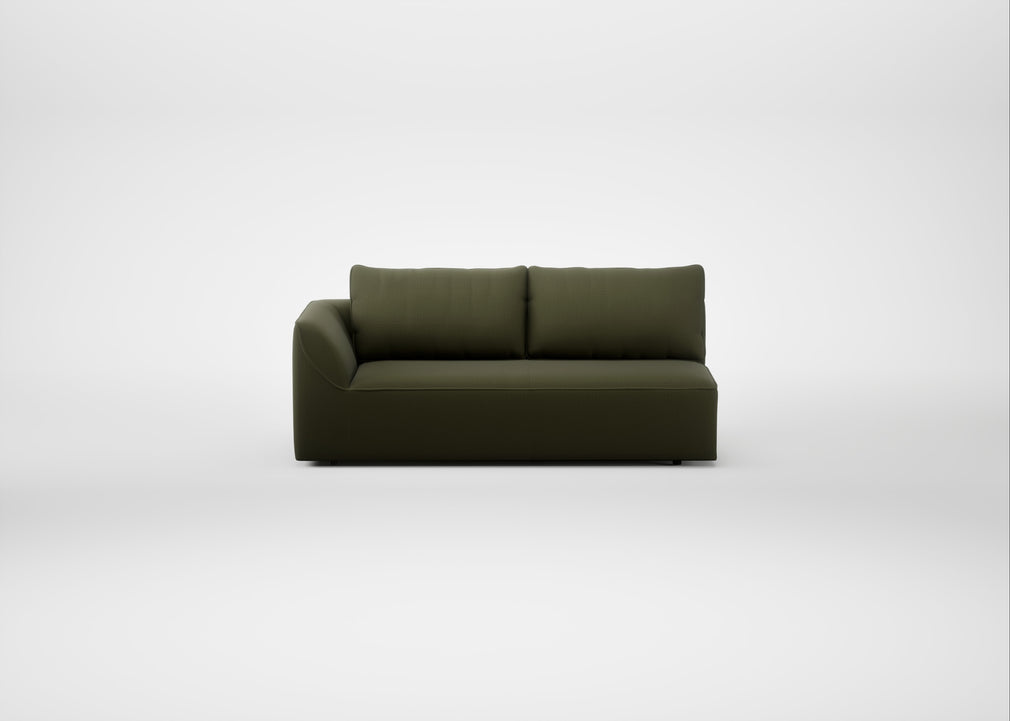 Morven Left Hand Facing 3 Seater Unit Smart Cotton Linen Myrtle