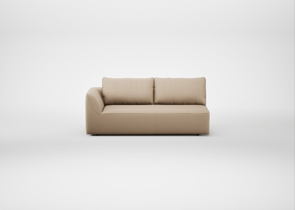 Morven Left Hand Facing 3 Seater Unit Smart Cotton Linen Rice
