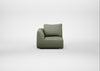 Morven Left Hand Facing Single Unit Capelo Linen-Cotton Sage