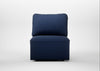 Morven Left Hand Facing Single Unit Smart Cotton Linen Indigo