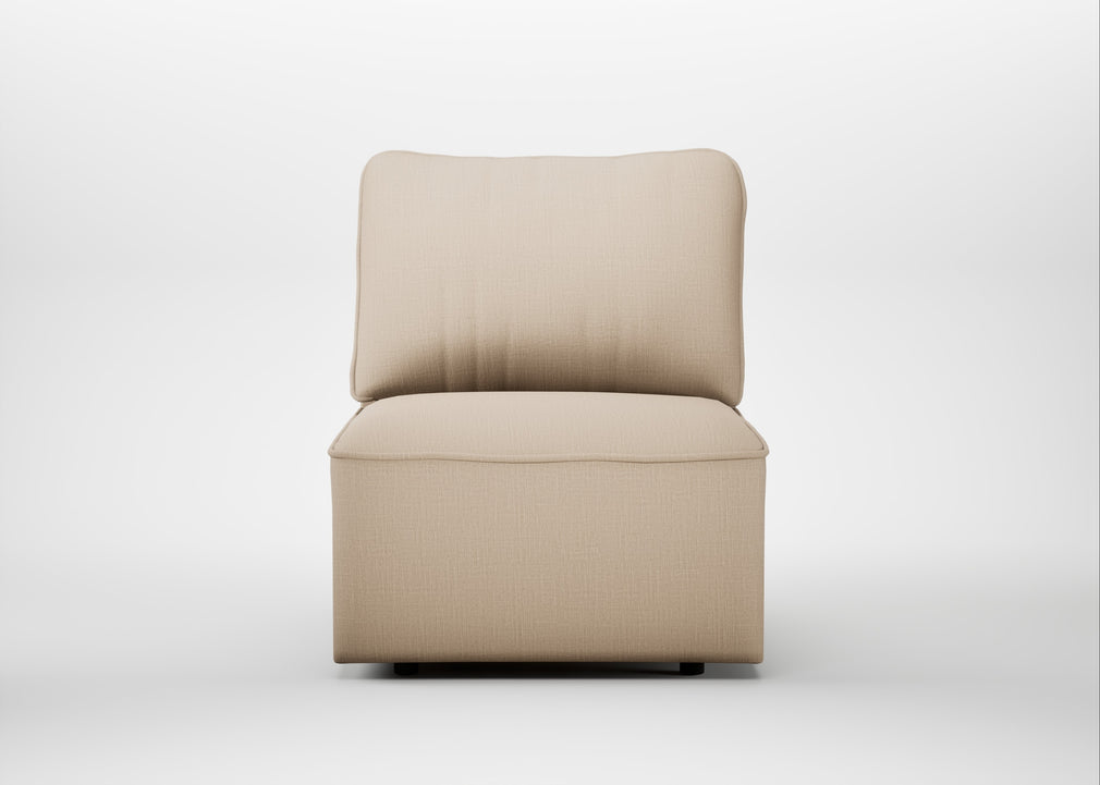Morven Left Hand Facing Single Unit Smart Cotton Linen Rice