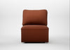 Morven Left Hand Facing Single Unit Smart Cotton Linen Rust