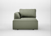 Morven Left Hand Facing Chaise Unit Capelo Linen-Cotton Sage