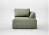 Morven Right Hand Facing Chaise Unit Capelo Linen-Cotton Sage