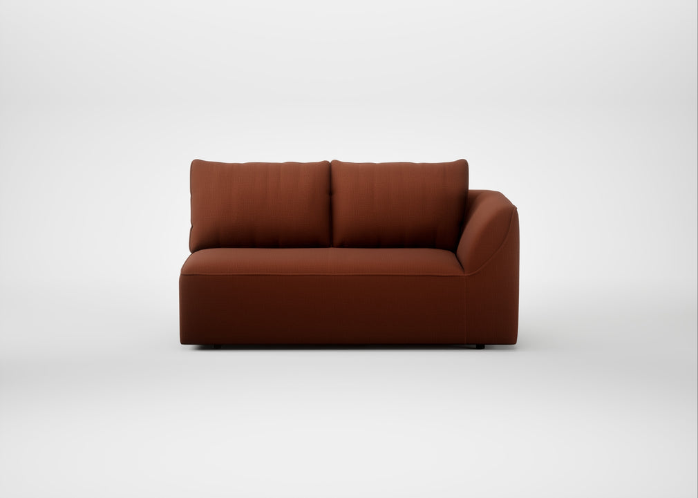 Morven Right Hand Facing 2 Seater Unit Smart Cotton Linen Rust