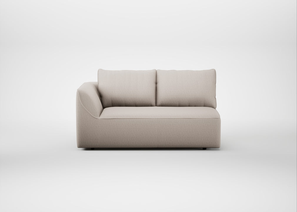 Morven Left Hand Facing 2 Seater Unit Capelo Linen-Cotton Sesame