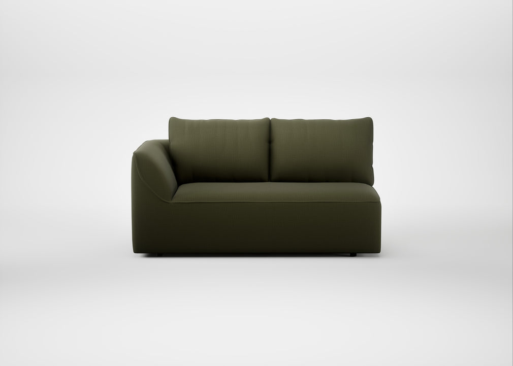 Morven Left Hand Facing 2 Seater Unit Smart Cotton Linen Myrtle
