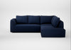 Morven Right Hand Facing Large Corner Sofa Smart Cotton Linen Indigo