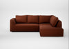 Morven Right Hand Facing Large Corner Sofa Smart Cotton Linen Rust