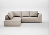 Morven Left Hand Facing Large Corner Sofa Capelo Linen-Cotton Sesame