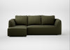 Morven Left Hand Facing Corner Chaise Sofa Smart Cotton Linen Myrtle