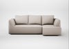 Morven Right Hand Facing Corner Chaise Sofa Capelo Linen-Cotton Sesame