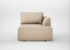 Morven Right Hand Facing Corner Chaise Sofa Smart Cotton Linen Rice