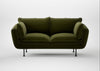 Allora 2 Seater Sofa Cotton Velvet Evergreen / Black