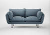 Allora 2 Seater Sofa Smart Cotton Linen Celestial / Black