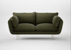 Allora 2 Seater Sofa Smart Cotton Linen Myrtle / Stainless Steel
