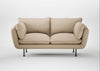 Allora 2 Seater Sofa Smart Cotton Linen Rice / Black