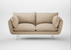 Allora 2 Seater Sofa Smart Cotton Linen Rice / Stainless Steel