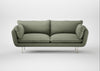 Allora 3 Seater Sofa Capelo Linen-Cotton Sage / Stainless Steel