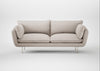 Allora 3 Seater Sofa Capelo Linen-Cotton Sesame / Stainless Steel
