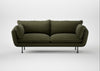 Allora 3 Seater Sofa Smart Cotton Linen Myrtle / Black