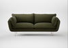 Allora 3 Seater Sofa Smart Cotton Linen Myrtle / Stainless Steel