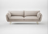 Allora 4 Seater Sofa Capelo Linen-Cotton Sesame / Brass