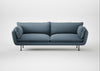 Allora 4 Seater Sofa Smart Cotton Linen Celestial / Black
