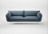 Allora 4 Seater Sofa Smart Cotton Linen Celestial / Stainless Steel