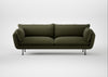 Allora 4 Seater Sofa Smart Cotton Linen Myrtle / Black