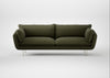 Allora 4 Seater Sofa Smart Cotton Linen Myrtle / Stainless Steel