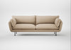 Allora 4 Seater Sofa Smart Cotton Linen Rice / Black