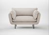 Allora Loveseat Capelo Linen-Cotton Sesame / Black