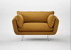 Allora Loveseat Smart Cotton Linen Sahara / Stainless Steel