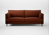Tortona 3 Seater Sofa Smart Cotton Linen Rust