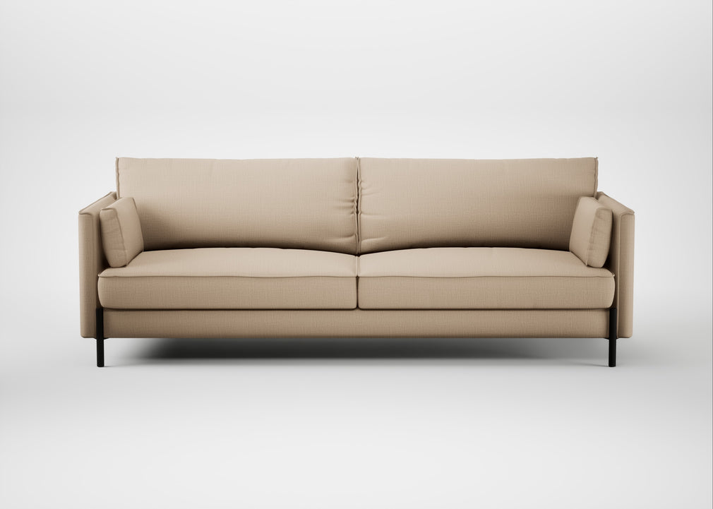 Tortona 4 Seater Sofa Smart Cotton Linen Rice