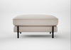 Tortona Footstool Capelo Linen-Cotton Sesame